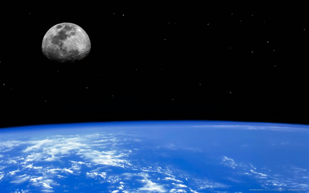 Moon Earth 2560 x 1600 from pichaus.com