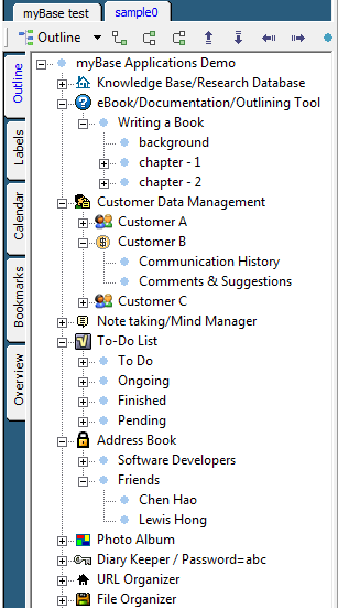 myBase tree