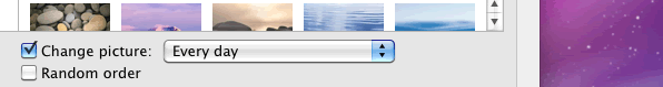 Mac OS wallpaper rotation